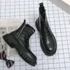 BOTAS OUTONO E WINTER MEN CORBIO GRANDE DE CABEÇA ZIPPER GROSTA ANTI-SLIP ANTIMENTO DURÍVEL TAMANHO CURTO DE 38-44MALE BOOT