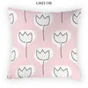 Pillow Printing Sunflower Pillowcase Soft Home Decor Flower Line Natural Bedroom Sofa Decorative Covers Bed E2084G 45x45cm