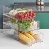 Küche Aufbewahrung Kühlschrank Schubladen Box Sortier Organizer Pantry Futter Frischwacht stapelbares Ei Gemüse
