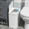 1518L SMART SENSOR TRASH CAN VATTOPRESIGT INTELLIGENT Touchless Tyst elektrisk sopor för kök badrum sovrum 240408