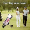 PVC Golf Bag Rain Cover genomskinlig Rain Hood för golfväskor Tryck på vagnar med dragkedja Golf Pole Bag Cover Outdoor Sporting Supplies 240411