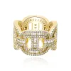 Customized Diamond Moissanit Ring 18K Gold VVS Moissanit Igi Gia Labor Zertifikat Rose Weiß Gold Hip Hop Ring für Männer Frauen