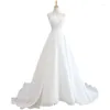 Feestjurken van Allsis Franse stijl lichte trouwjurk 2024 BRIDE's belangrijkste strapless slanke fit Tailed Travel Pography