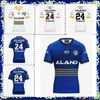 Parramatta Eels 2024 Heren Home Rugby Jersey Aangepaste naam en nummermaat S-M-L-XL-XXL-3XL-4XL-5XL