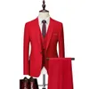 JacketsVestPants Mens High Quality Business Blazers/ wedding Grooms Wedding Dress three-piece suit/Man Tuxedo S-6XL 240418