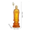 Decorative Figurines Buddha Statue Indoor Garden Decor Sculpture Healing For And Outdoor Spiritual Enlightened