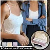 CAMESOSOLS Tanks Zomer afdrukken Crop Tops voor vrouwen Bow Lace Camisole Sexy Backless Vest met gewatteerde basistanktop BM -stijl Camis Y2K