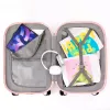 Suise de bagages Gradient Couleur des bagages pour femmes Trolley Case Travel Viscus de mot de passe multifonctionnel Suitcase sur roues Cabine 20 pouces