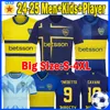 XXXL 4xl 2023 2024 Boca Juniors Maglie di calcio Versione giocatore Villa Salvio Medina Varela Benedetto Maradona Kit Kit Kit Kits 23 24 Camicie da calcio