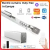 Contrôle Tuya WiFi Zigbee Electric Ai Curtain Support Alexa Google Alice Voice Control Smart Home System Motor Rail Set Taille de la piste personnalisée