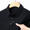 Brand Polo Shirt Short Sleeve Summer Fashion Embroidery Business cool Feeling Ice Silk Breattable Shirt Men kläder 240420