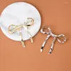 Brooches Simple Style Sweet Cute Metal Bowknot Bow Shape Brooch Pin For Women Unisex Lover Aesthetic Decoration Fashion Jewelry