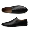 Casual Shoes 2024 Loafers For Men Summer Vintage Leather Design Slip-On Flats Män Driving Business Footwear