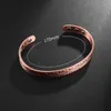 Chaîne rétro-torsadé à arc croisé Bracelet magnétique ou ouvert pour hommes et femmes Bijoux de soulagement du stress décontracté Y240420