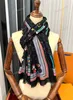 Designer Cashmere Scarf L Brand Shawl Fashionabla Women Long Wraps Hijab V Printing 100x200 Pink Headscarf