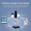 Kontroll Tuya Zigbee 3.0 WiFi Bluetooth Multimode Gateway Smart Wireless Gateway Hub Voice Control Alexa Google Smart Life App Remote