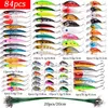 Gemischte Fischerei Kits Kits Crankbait Minnow Popper Bass Köder Wobbler Set Lifelicy Fake Bait Tackle 240407