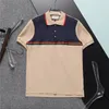 2024SS Designer Stripe Polo Shirt T Shirts Snake Polos Bee Floral Embroidery Mens High Street Fashion Horse Polo T-Shirt#187