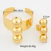 Bangle African Dubai 18K Gold Color Ring For Luxury Women Fashion Classic Wedding Party Gift Jewelry
