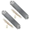 Kurtyna 2pcs metal mezuzah z grawerowaną błogosławieństwem religijnym dekoracją dla drzwi frontowych