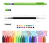 Pens kaco 20pc/lot fofo caneta gelado 0,5 mm tinta colorida com reabastecimento kacogreen para xiaomi gel Pen do escritório comercial material de papelaria