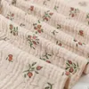 Coton Swaddle Counder Color Couleur florale Prime de mousseline coudre de poussette de tissu Crinkle Couleur 240417