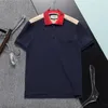 2024SSデザイナーストライプシャツTシャツヘビポロスビーフローラル刺繍メンズハイストリートファッションホースポロTシャツ＃188