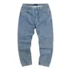 Jeans masculinos Men, estilo americano, calça retro de jeans retro, calça pura lavada com algodão puro preto