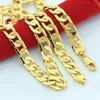 Intero 10pcs 6 mm di larghezza 6 mm 20-32 pollici Oro Curb Man Collana Fashion Jewelry Fashion Fanhi