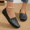 Zapatos casuales negros respiratorios suaves platosos de verano tendencia para mujeres tendencia de las mujeres de las mujeres comodidad de comodidad de comodidad en el calzado