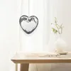 Dekoracyjne figurki Disco Party Dekoracje wisząca kula kompaktowa lustro w kształcie serca w kształcie szklanej powierzchni srebra