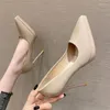 Scarpe vestiti edizione coreana pu sexy sexy femminile tacchi sottili con tacchi sottili temperamento alto stile fata semplice ragazza a scarpe singola