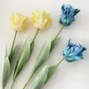 Decorative Flowers Fake Flower Long-lasting Bendable 68cm 3D Parrot Tulip Real Touch Decor Artificial Blossom Bright Color