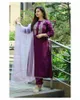 Etnik Giyim Palazzo Set Güzel Salwar Kameez Dupatta Tasarımcı Elbise