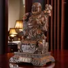 装飾的な置物Zhaocai Maitreya仏飾りの大きな腹を持つ笑顔を魅了する富の彫像リビングルームの入り口飾り