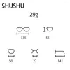 Solglasögon SHA91 Kvinnors extra stora kattögon runt anti Blue Light Glasses Retro Ultra Flat 2024 Trendy Optical