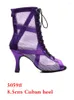 Scarpe da ballo Ladingwu Purple Women's Party for Ladies Boots Sexy Cuba High Heels Zapatillas Women latino