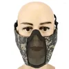 Caps à vélo 9 style de camouflage extérieur masque tactique réglable à demi-visage protecteur respirant