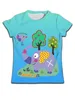Męskie koszulki T-shirty Baby T Orange Short Slve dla dzieci ubrania dla dzieci dinosuar nadruk