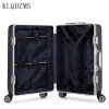 Bagage klqdzms mannen nieuwe mode koffer draagbare stomme universele wiel instapkoffer dragen cabine rollende bagage voor jonger