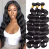 Extensions de poils d'onde de cheveux des cheveux humains non transformés 1 3 4 paquets de transfert de carrosseaux Bundles de 30 pouces Remy Remy Vierge Vierge