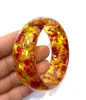 Bangle Certified %100 Natural Mexico Sky Yellowred Amber Armband 59-60mm