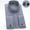 Camicia da cuffia da cuffio francese con colletto windsor camicie di lusso a maniche lunghe di lusso per le camicie formali coprite per cuffink 240409