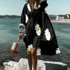 Ladies Fashion Beach Festa Vestido de Camisa de Summer Summer Autumn Buttons de manga longa casual Cardigan Lapel Impred Lapel LOLE DRESS 240417