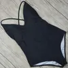 2024 Sexy One-Opice Swimsuit Femmes Swimwear Female Patchwork Monokini High Waited Bathing Push up Beachwear 240411