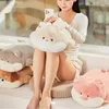 55 cm Super doux animaux en peluche en peluche allongée chats chiens Pig Pig Rabbit Hug Oreiller chambre kwaii mignon trucs pour les enfants 240418