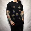 Летняя футболка Mens Crown Luxury Athestone Holiday Asian Size M-4xl Street Fashion Hip Hop Design Tops 240420