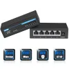 Control Gigabit Switch 5 Port 1000Mbps Ethernet Switch 5Xfast Rj45 Hub Network Soho Desktop Smart Wifi Switcher Plug& Play Surveillance