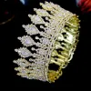 Charms Asnora Bridal Hair Accessories Ladies Wedding Tiaras and Crowns Stage Awards Round Queen Crown Retro Men's Crown A00901