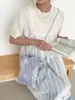 ドローストリングハイリアルなエレガントなプリーツスカートデザイン女性ショルダーバッグ韓国クロスボディバッグファッションスモールトート女性財布